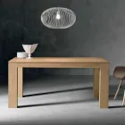 Uitschuifbare eikenhouten tafel Made in Italy - Sondrio Viadurini