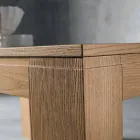 Uitschuifbare eikenhouten tafel Made in Italy - Sondrio Viadurini