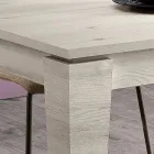 Uitschuifbare tafel in melamine met verschillende afwerkingen Made in Italy - Lily Viadurini