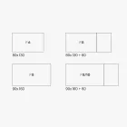 Uitschuifbare melaminetafel met verschillende afwerkingen Made in Italy - Lily Viadurini