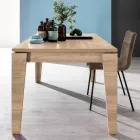 Uitschuifbare tafel in melamine met verschillende afwerkingen Made in Italy - Lily Viadurini