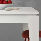 Uitschuifbare tafel in melamine met verschillende afwerkingen Made in Italy - Lily Viadurini