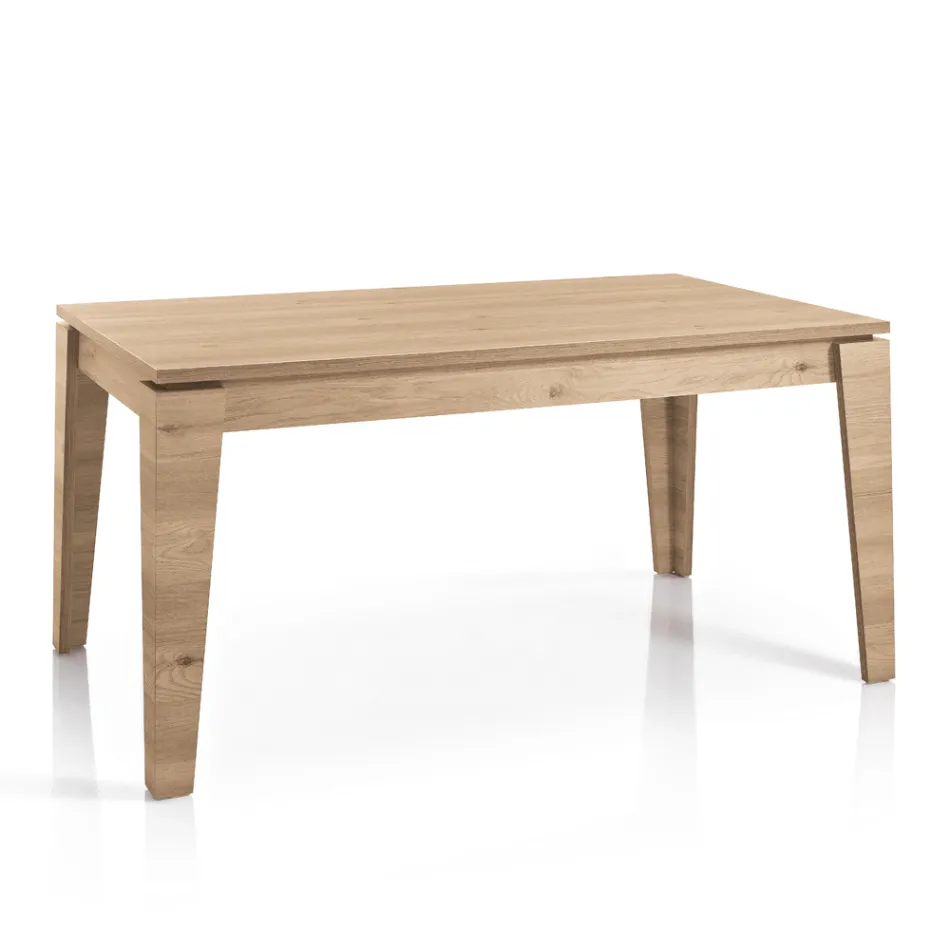 Uitschuifbare melaminetafel met verschillende afwerkingen Made in Italy - Lily Viadurini