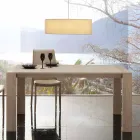 Uitschuifbare tafel in melamine MDF en modern Jesi Viadurini