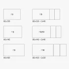 Uitschuifbare tafel in glaskeramiek en metalen onderstel in verschillende afwerkingen - Ariel Viadurini