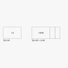 Uitschuifbare tafel van glaskeramiek Fokos Terra Finish Made in Italy - Ariel Viadurini