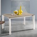 Uitschuifbare tafel van glaskeramiek Fokos Terra Finish Made in Italy - Ariel