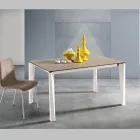 Uitschuifbare tafel van glaskeramiek Fokos Terra Finish Made in Italy - Ariel Viadurini