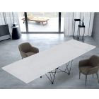 Moderne uitschuifbare tafel voor 14 personen met laminaatblad Made in Italy - Ezzellino Viadurini