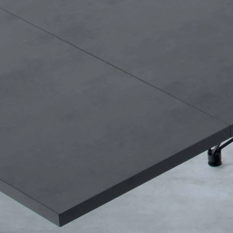 Moderne uitschuifbare tafel voor 14 personen met laminaatblad Made in Italy - Ezzellino Viadurini