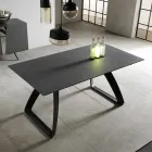 Modern uitschuifbare tafel met metalen poten, Villongo Viadurini