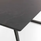 Modern uitschuifbare tafel met metalen poten, Villongo Viadurini