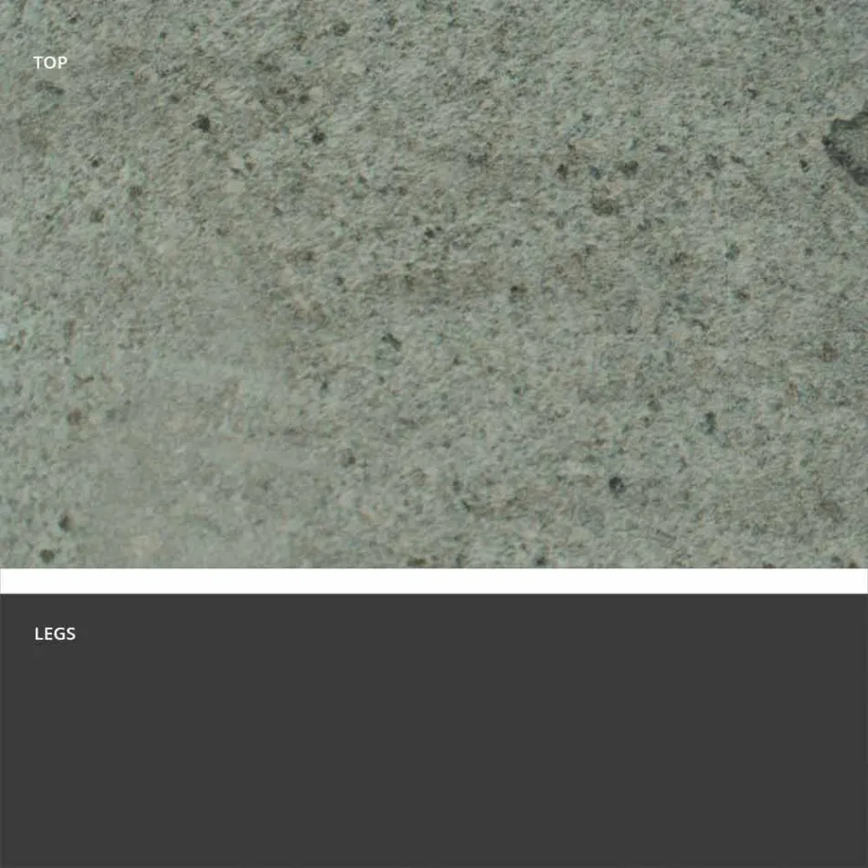 Moderne uitschuifbare tafel met steengoed blad gemaakt in Italië, Erve Viadurini