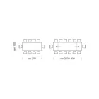 Moderne uitschuifbare tafel met gelamineerd houten blad Made in Italy – Settimmio Viadurini