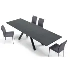 Moderne uitschuifbare tafel met gelamineerd houten blad Made in Italy – Settimmio Viadurini