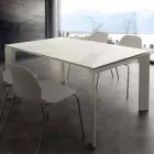 Modern uitschuifbare tafel met keramische top Philadelphia Viadurini