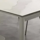 Modern uitschuifbare tafel met keramische top Philadelphia Viadurini