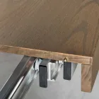 Moderne uitschuifbare essenhouten tafel gemaakt in Italië Parre Viadurini