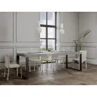 Moderne uitschuifbare tafel van melaminehout Made in Italy - Badesi Viadurini