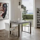 Moderne uitschuifbare tafel van melaminehout Made in Italy - Badesi Viadurini