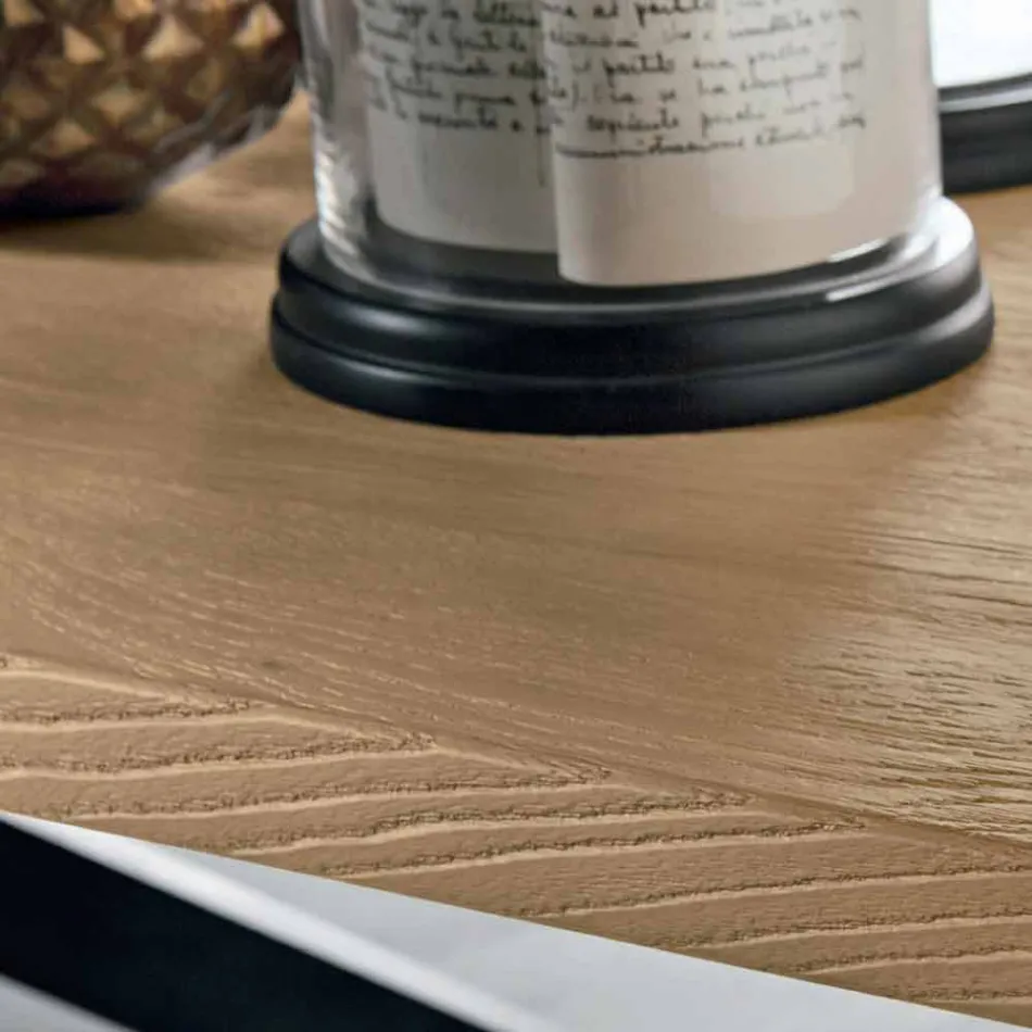 Moderne uitschuifbare tafel in eikenhout Made in Italy - Oncino Viadurini