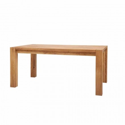 Modern uitschuifbare tafel in massief eiken, L180 / 280xP100cm, Jacob Viadurini