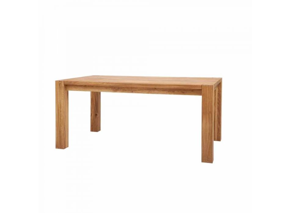 Modern uitschuifbare tafel in massief eiken, L180 / 280xP100cm, Jacob Viadurini