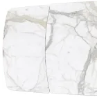 Uitschuifbare tafel met keramisch blad en ijzeren onderstel - Incrocio Viadurini