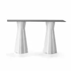 Hoge tafel met HPL-blad en polyethyleen onderstel Made in Italy - Tinuccia Viadurini
