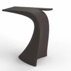 Ontwerp hoge buitentafel H 100 cm, in polyethyleen, Wing Vondom Viadurini