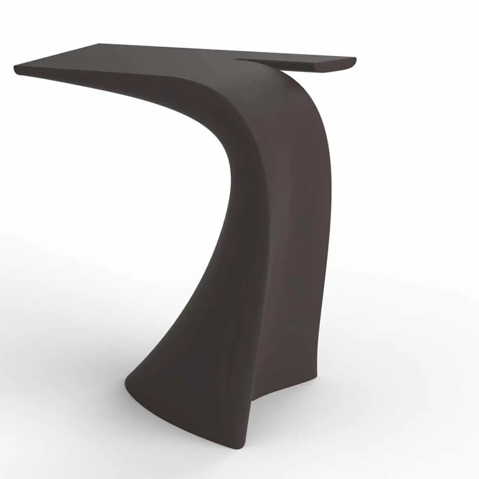 Ontwerp hoge buitentafel H 100 cm, in polyethyleen, Wing Vondom Viadurini