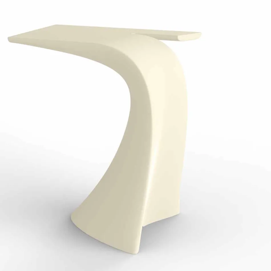 Ontwerp hoge buitentafel H 100 cm, in polyethyleen, Wing Vondom Viadurini
