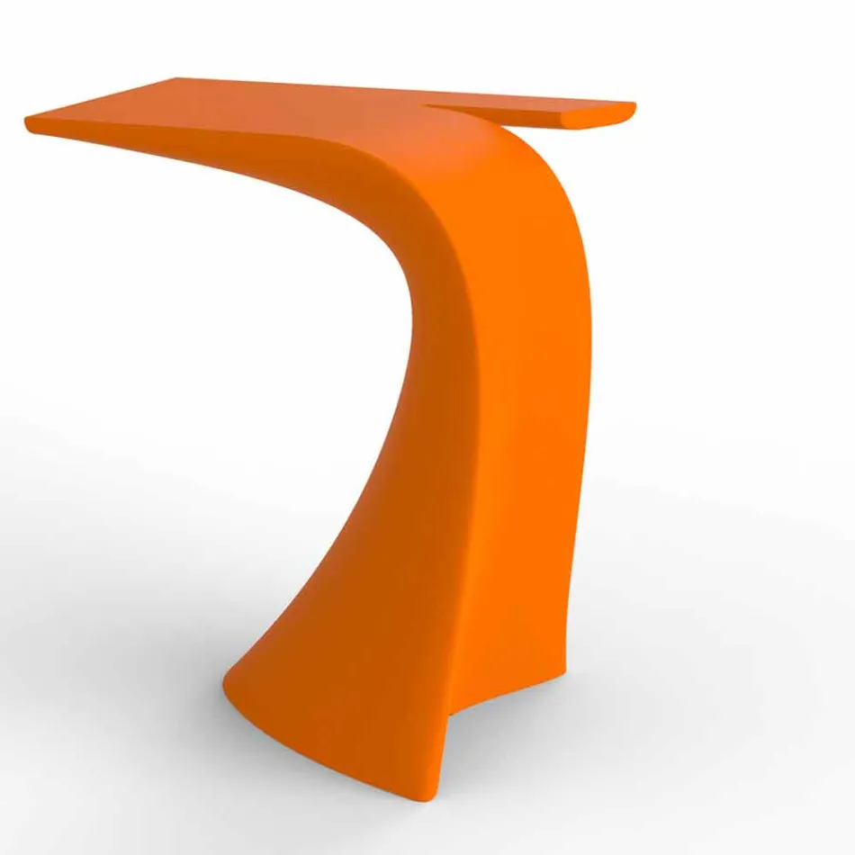 Ontwerp hoge buitentafel H 100 cm, in polyethyleen, Wing Vondom Viadurini
