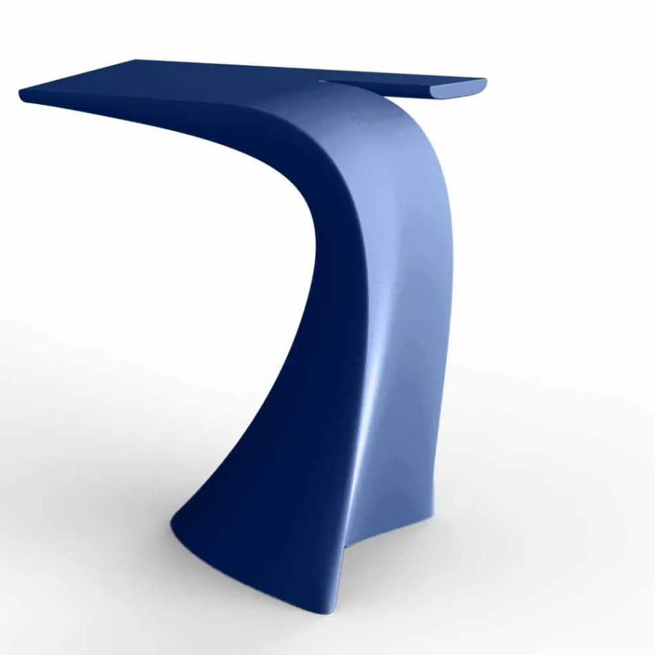Ontwerp hoge buitentafel H 100 cm, in polyethyleen, Wing Vondom Viadurini