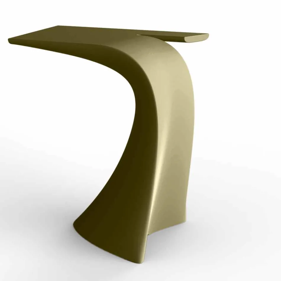 Ontwerp hoge buitentafel H 100 cm, in polyethyleen, Wing Vondom Viadurini