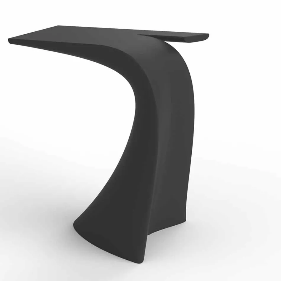 Ontwerp hoge buitentafel H 100 cm, in polyethyleen, Wing Vondom Viadurini