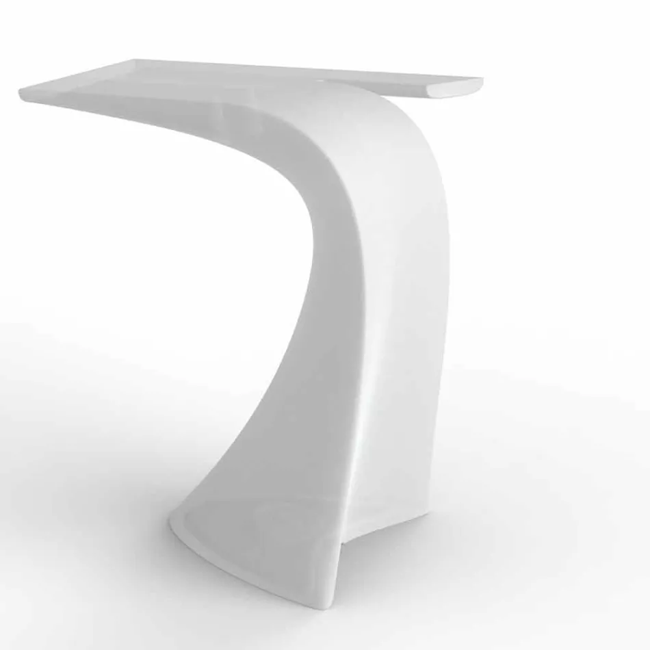 Ontwerp hoge buitentafel H 100 cm, in polyethyleen, Wing Vondom Viadurini