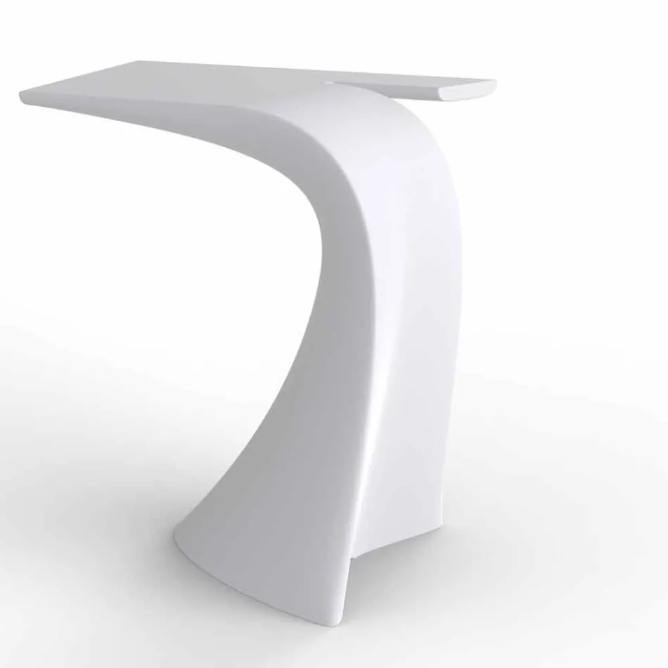 Ontwerp hoge buitentafel H 100 cm, in polyethyleen, Wing Vondom Viadurini