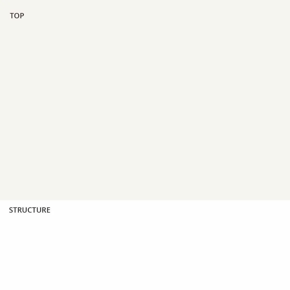 Hoge polyethyleen tafel met ronde HPL-top gemaakt in Italië - Tinuccia Viadurini