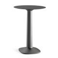 Ronde hoge tafel in polyethyleen met HPL-blad Made in Italy - Pito