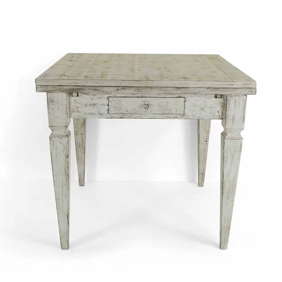 Uitschuifbare Artisan tafel tot 170 cm in hout Made in Italy - Marseille Viadurini