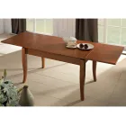 Klassieke uitschuifbare tafel in ambachtelijk houtfineer - Karim Viadurini