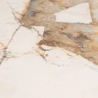 Tafel met keramisch blad en massief teakhouten onderstel Made in Italy - Blouse Viadurini