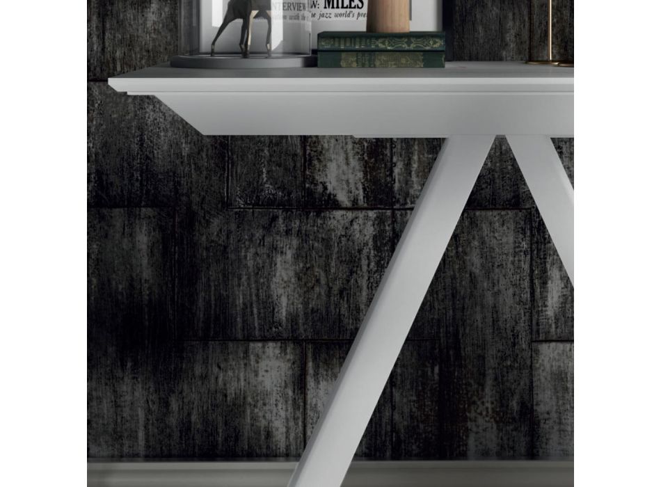 Uitschuifbare consoletafel tot 325 cm in Made in Italy laminaat - Dalmatiër Viadurini