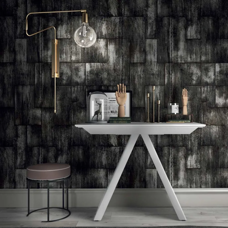 Uitschuifbare consoletafel tot 325 cm in Made in Italy laminaat - Dalmatiër Viadurini