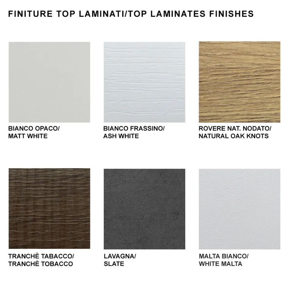 Uitschuifbare consoletafel tot 325 cm in Made in Italy laminaat - Dalmatiër Viadurini