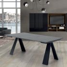Uitschuifbare consoletafel tot 325 cm in Made in Italy laminaat - Dalmatiër Viadurini