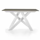 Uitschuifbare consoletafel tot 325 cm in melamine Made in Italy - Settimmio Viadurini