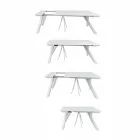 Uitschuifbare consoletafel tot 325 cm in melamine Made in Italy - Settimmio Viadurini