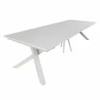 Uitschuifbare consoletafel tot 325 cm in melamine Made in Italy - Settimmio Viadurini